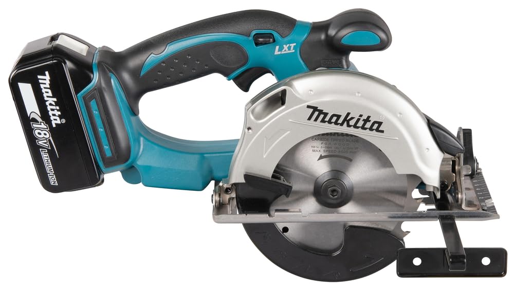 Makita DSS501RTJ 3600RPM 18V Ión de litio Negro, Azul - Sierra circular (18 V, Ión de litio, 5 Ah, 2,7 kg, 183 mm, 364 mm)