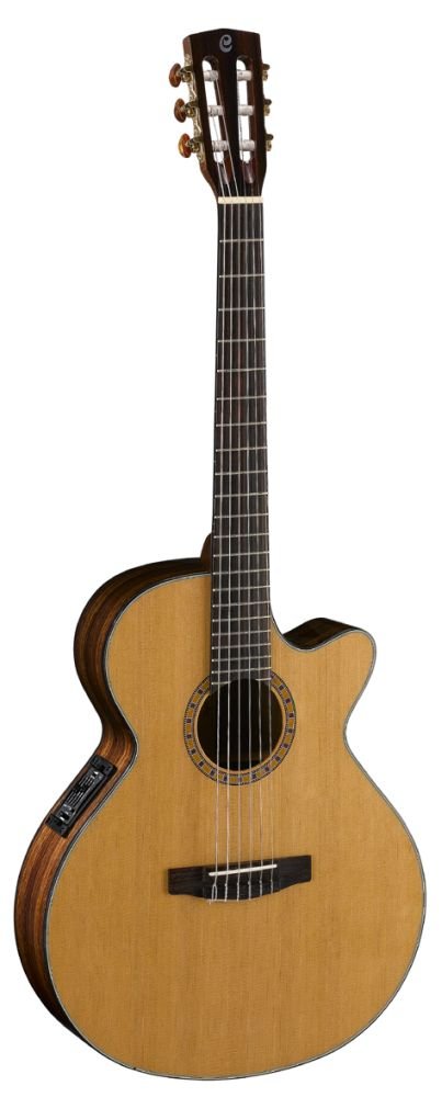 Cort CEC7-NAT Cutaway - Guitarra clásica de nailon SFX
