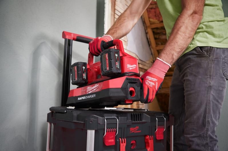 Cargador de batería múltiple Milwaukee M18 PC6 480162, Carga hasta 6 baterías M18