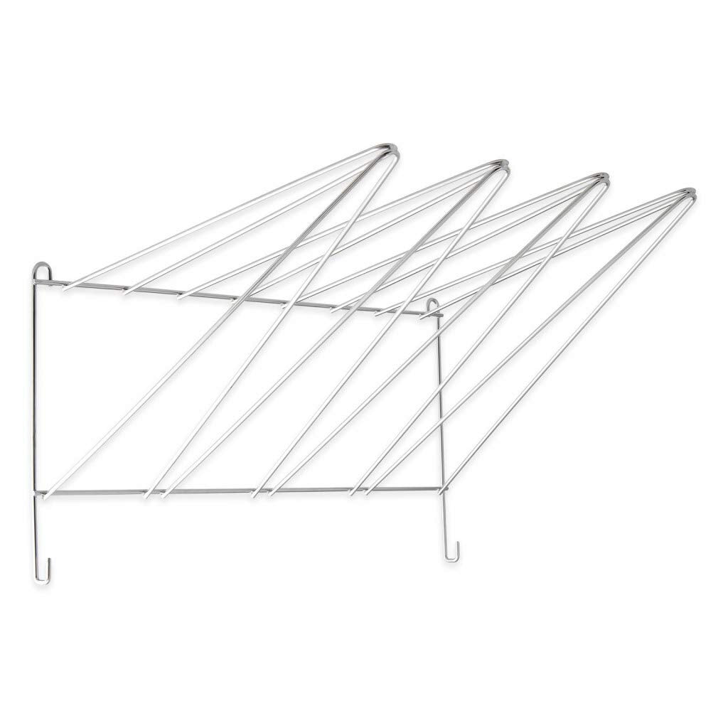 Colgador de pared (acero inoxidable) para manga pastelera, boquillas y utensilios de cocina.