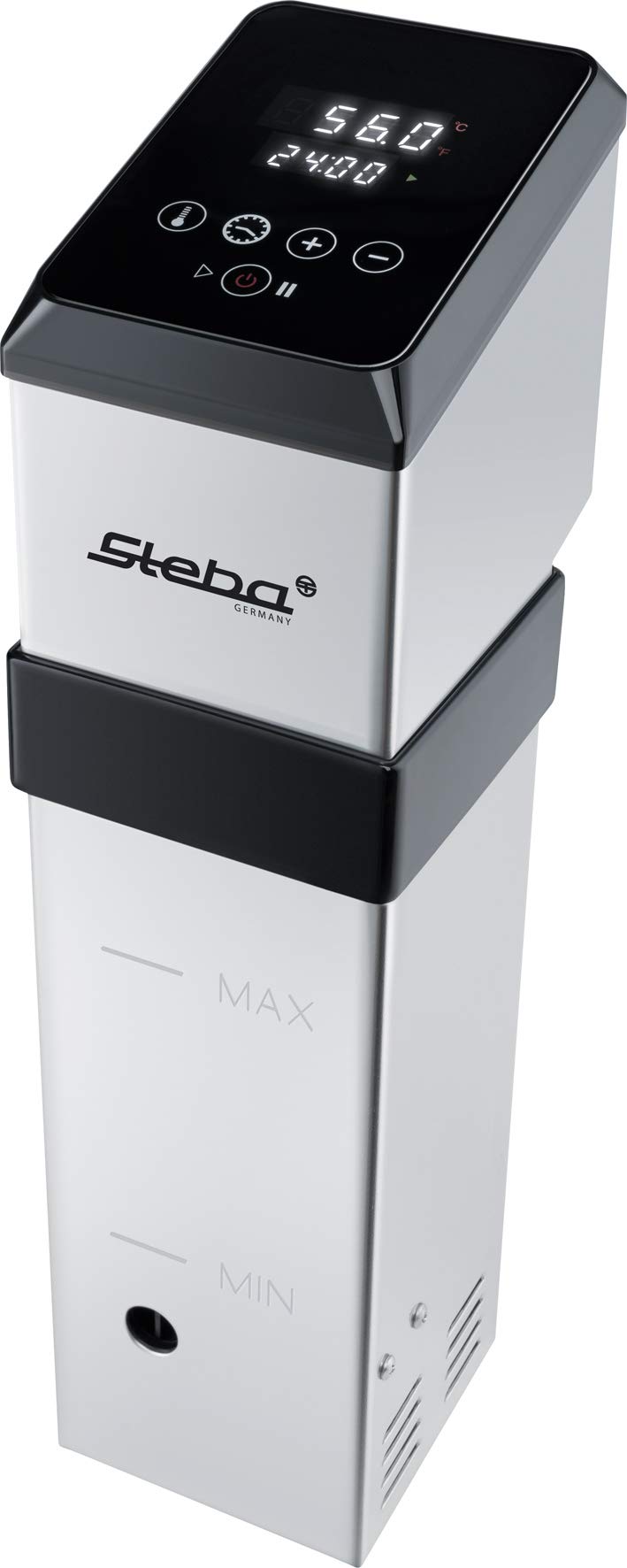 Steba sous-vide cooker, calienta 30 litros a 56°C en aprox. 45 minutos, uso móvil para todas las ollas a partir de 15 cm de profundidad, fácil limpieza. SV 120 PROFESIONAL.