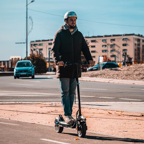 smartGyro Speedway - Patinete Eléctrico de 48V, 800W Pot. Máxima, Batería 13Ah, Autonomía 50 Km, Ruedas de 10 inches Dual Grip, Suspensiones, Triple Frenada, Certificado DGT, Segunda Generación