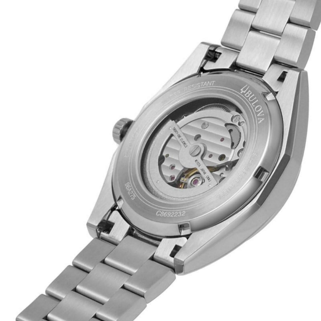 Bulova Reloj Analógico para Hombres de Automático con Correa en Acero Inoxidable 96A293