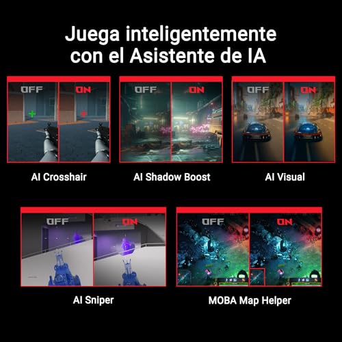 ASUS ROG Swift OLED PG27AQDP - Monitor Gaming WOLED de 27 Pulgadas, 480 Hz, 0,03 ms, G-Sync, disipador térmico, OLED Care+, Asistente AI, Brillo Uniforme, 99% DCI-P3 y DisplayWidget Center