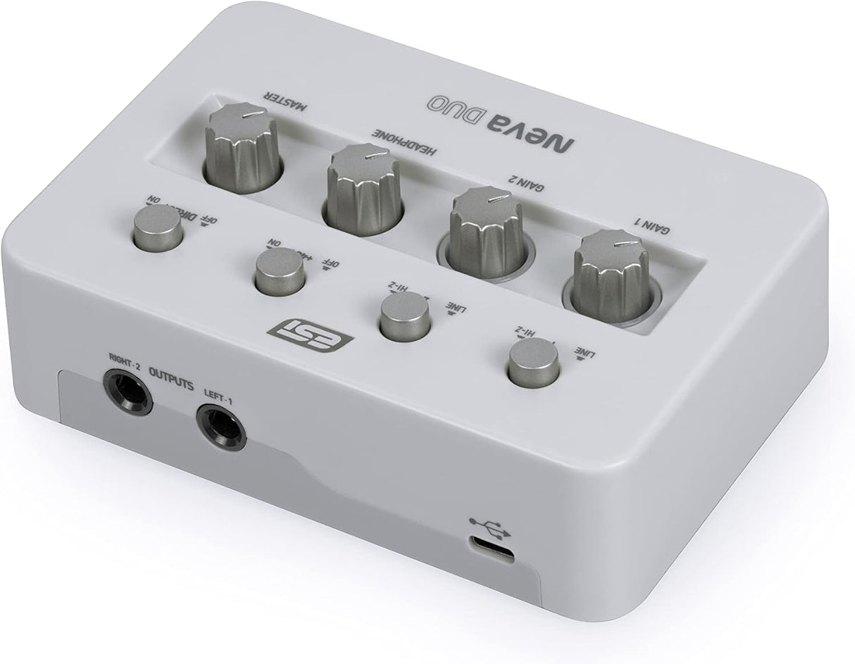 ESI Neva Duo | Interface de audio USB para guitarra y micrófono de 24 bits/192 kHz
