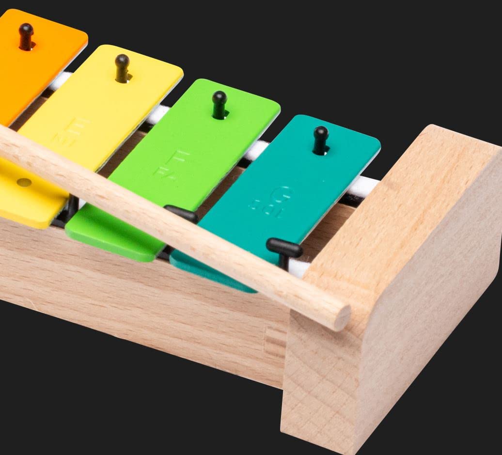 FUZEAU 78198 - Timbre soprano (12 hojas de colores, Xilófono D02 al Sol3 + 3 cuchillas adicionales, perfecto codificación, 1 nota = 1 color, a partir de 3 años