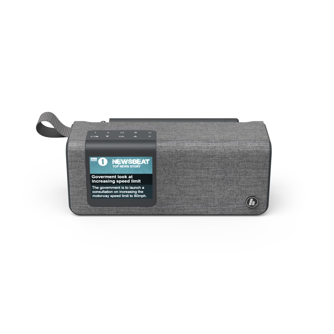 Hama DR200BT Radio Digital Portátil Dab+/FM + Bluetooth 5.0 + Batería Recargable 8 h + Pantalla TFT 2,4″ + Altavoz 5 W – Despertador Gris