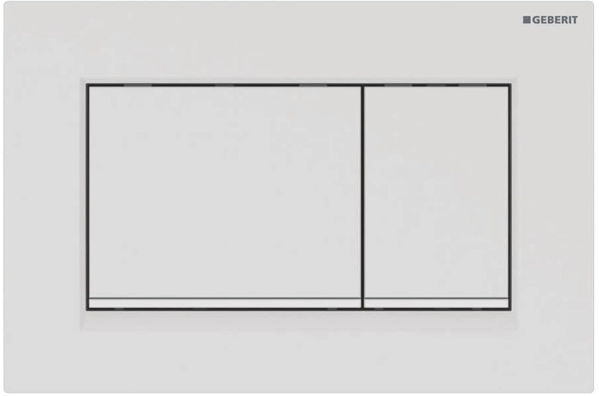 Geberit Sigma30 115.883.01.1 - Placa de control de 2 cantidades, color blanco mate, 115883011