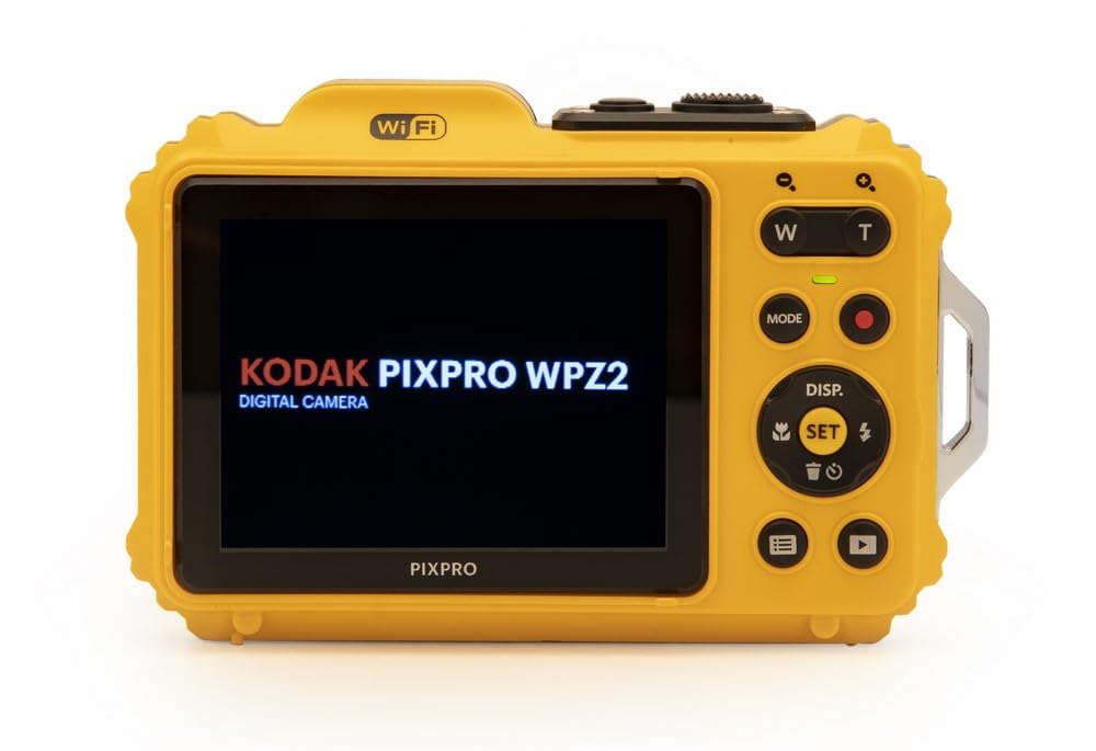KODAK Pixpro Pack WPZ2 + 2 baterías + 1 Tarjeta SD – Compacto 16 M Pixeles, Resistente al Agua hasta una Profundidad de 15, antigolpes, vídeo 720p, Pantalla LCD 2,7 – Batería de Li-Ion – Amarillo