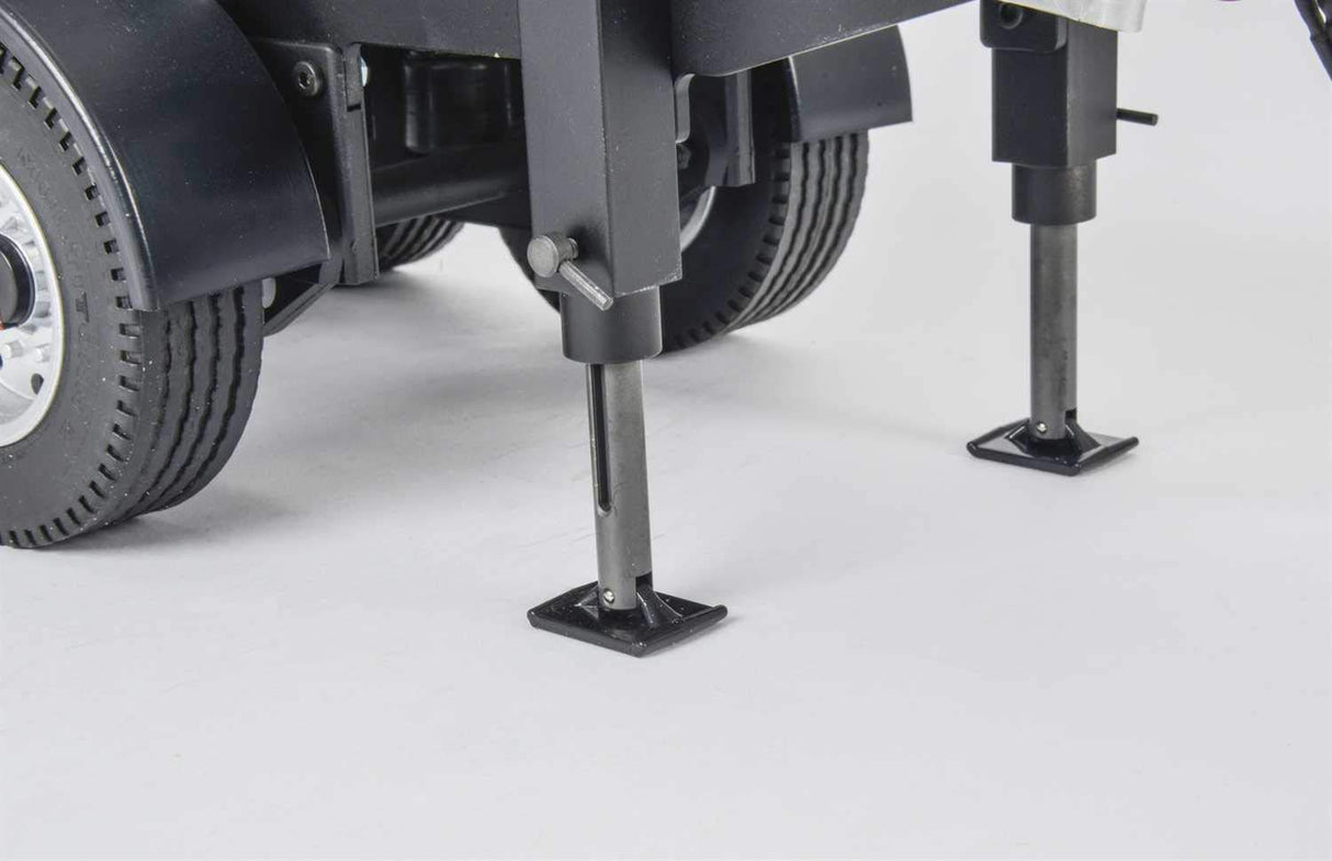 Carson 500907312 - Maqueta de camioneta de 2 Ejes (Escala 1:14), Color Plateado
