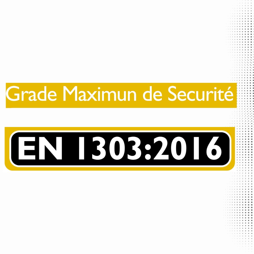 Lince - Cilindro de cerradura de alta seguridad con botón C7 L30+B30 | Desbloqueable con 5 llaves | Color níquel | Resistente a todas las técnicas de robo conocidas