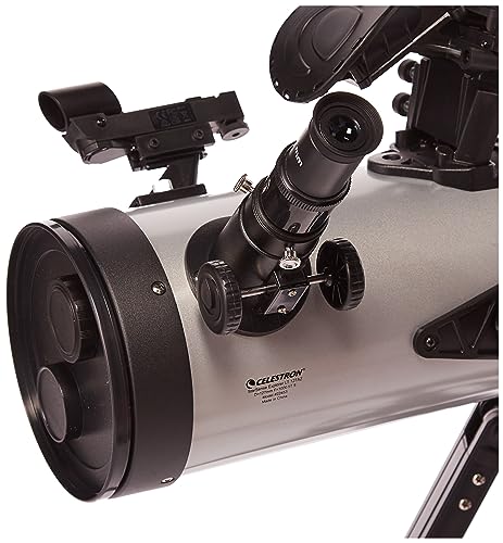 Celestron 22453 StarSense Explore LT127AZ Telescopio Reflector newtoniano con tecnología para Smartphone - con 2 oculares, 2 Lentes de Barlow, Acoplamiento para teléfono y trípode Ajustable, Plateado