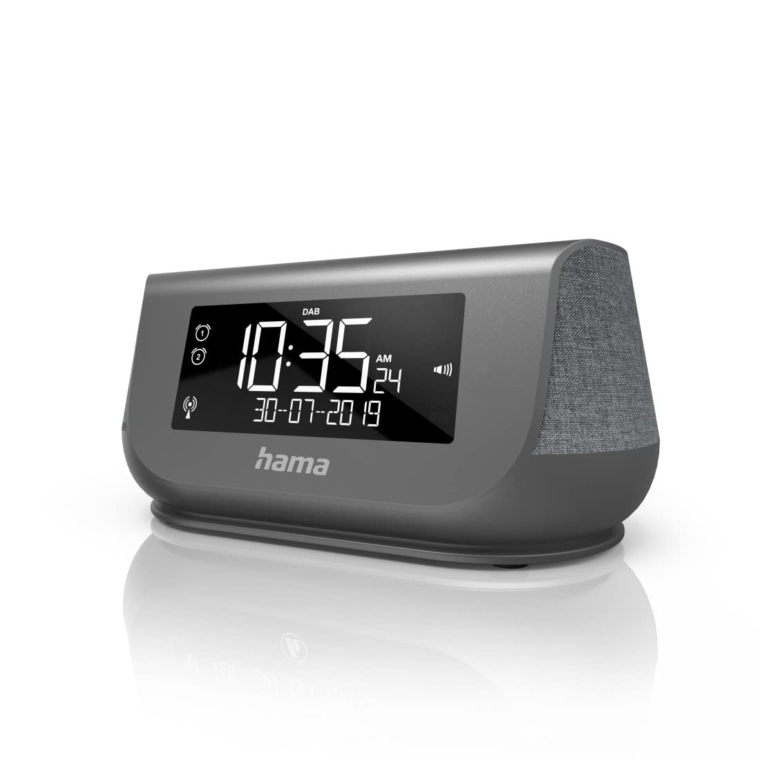 Hama | Radio Digital DR36SBT FM/Dab/Dab+/Bluetooth® (Función de Carga USB o Pilas, Múltiples Cadenas a Nivel Nacional) Negro