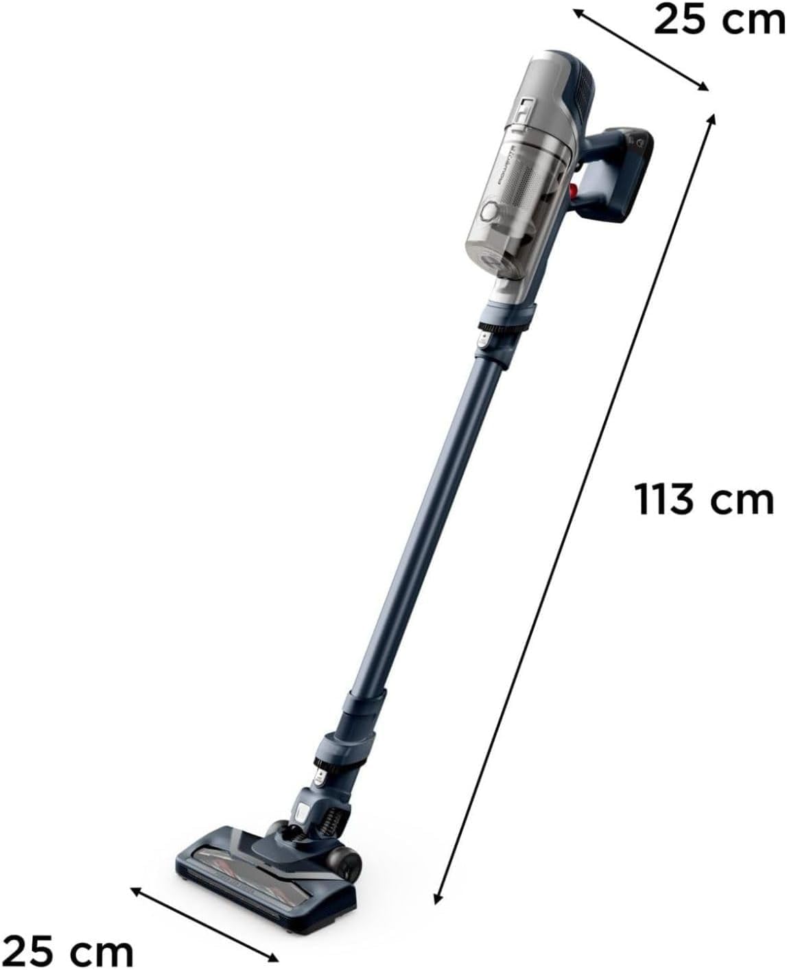 Rowenta XPert 6.60 - Aspiradora escoba versátil sin cable, con 3 funciones en 1 multiespacios, batería de litio, 2 velocidades, gatillo Boost, ligero y portatil, Gris oscuro RH6836
