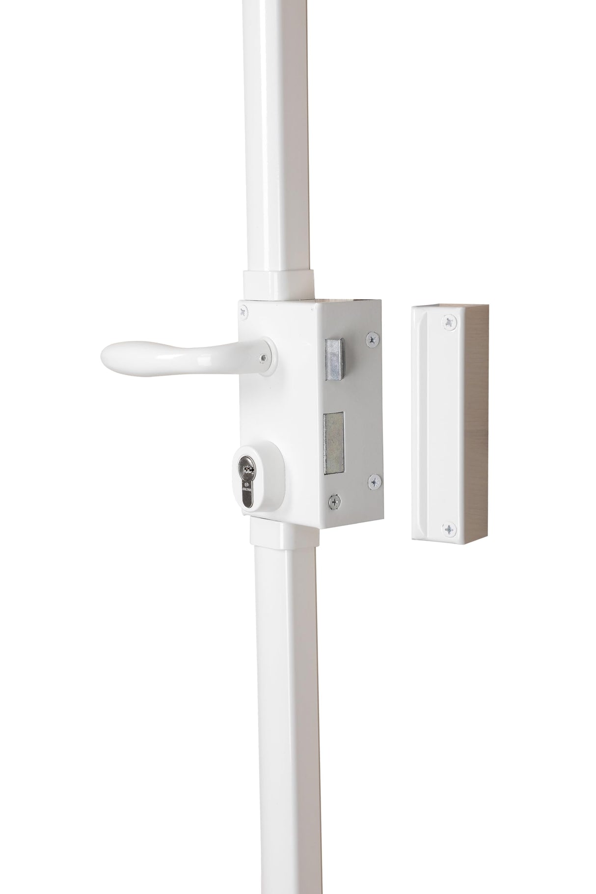 Bricard 74621 - Cerradura vertical multipunto, 3 puntos, blanco, tiro recto, fabricado en Francia