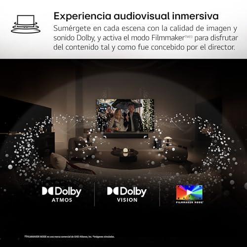 LG OLED55C44LA.AEU, 55", OLED 4K, Serie C4, 3840x2160, Smart TV, WebOS24, Procesador a9, Dolby Vision, Dolby Atmos, TV Gaming, 144 Hz, AMD FreeSync, Negro