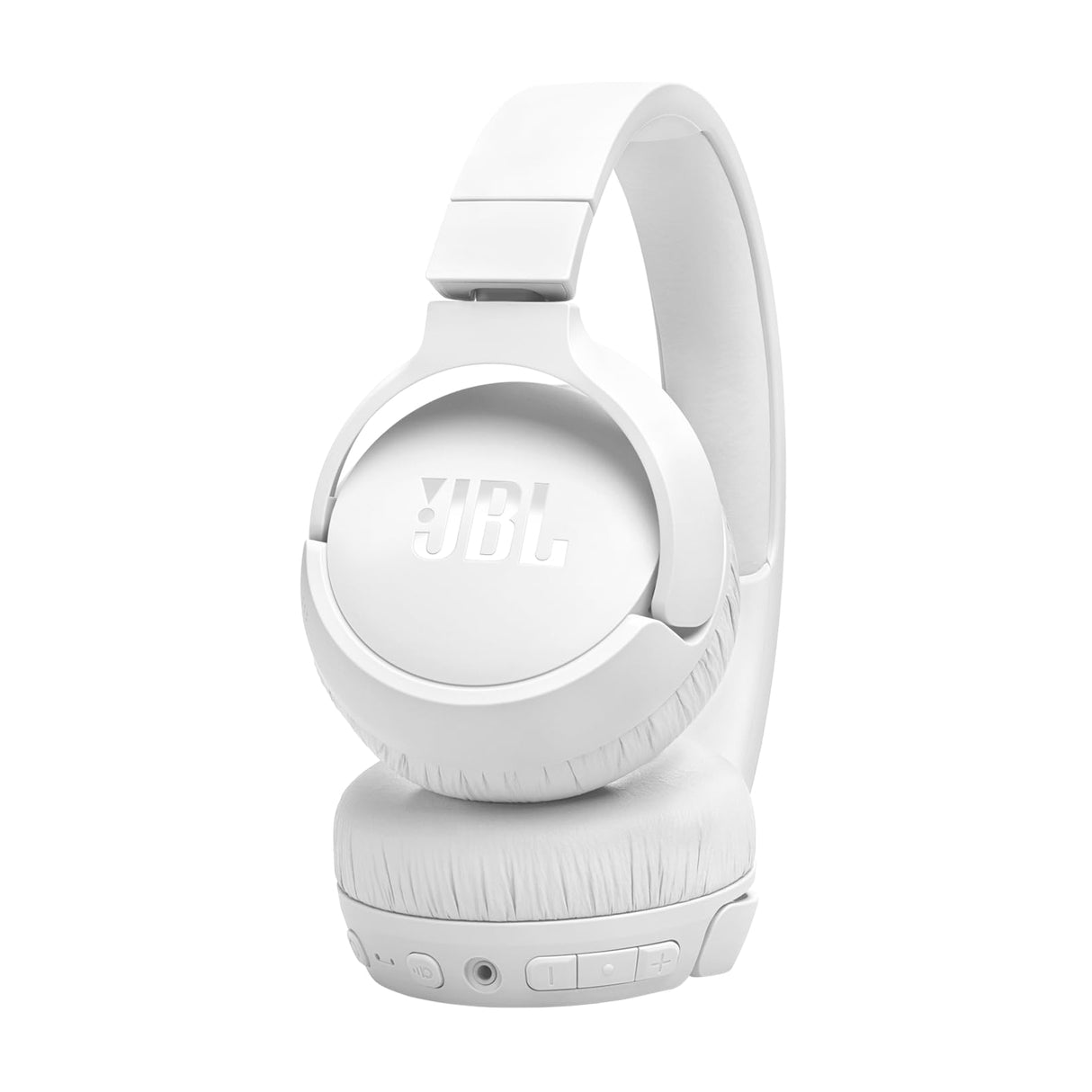 JBL Auriculares Tune 670 NC, auriculares supraaurales inalámbricos ligeros con cancelación de ruido adaptativa, Bluetooth y 70 horas de batería, blanco