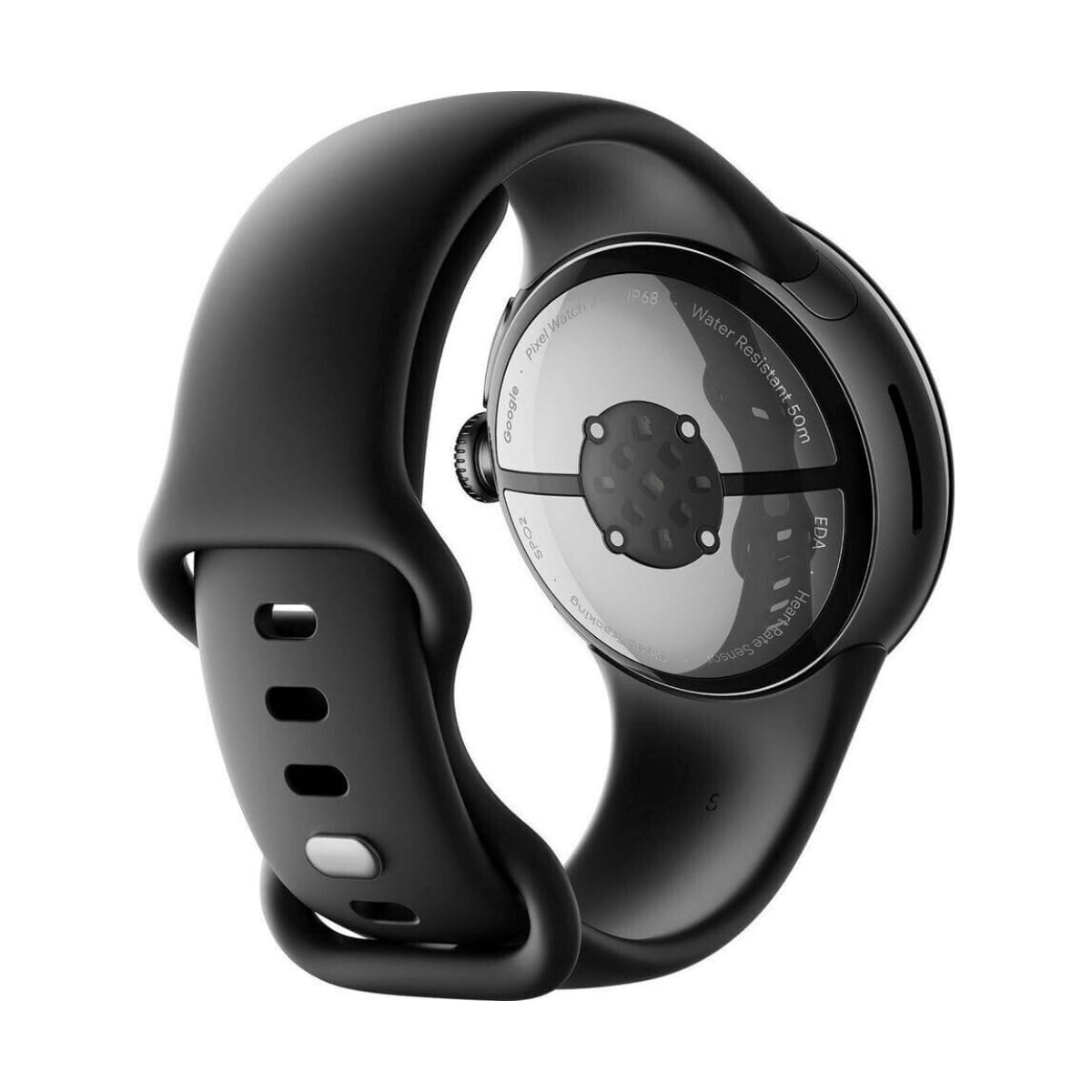 Google Pixel Watch 2 – Lo Mejor Fitbit – Monitor de frecuencia cardíaca, gestión del estrés, Funciones de Seguridad – Android – Carcasa de Aluminio en Negro Mate – Brazalete Deportivo en