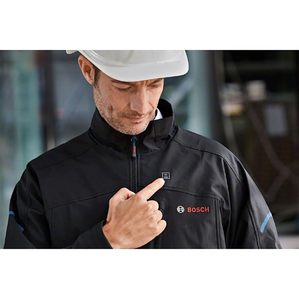 Bosch Professional chaqueta calefactable GHJ 12+18V XA (incl. adaptador de carga con USB GAA 12V-21 + batería GBA 12V 2.0Ah + cargador GAL 12V-20) - Talla M