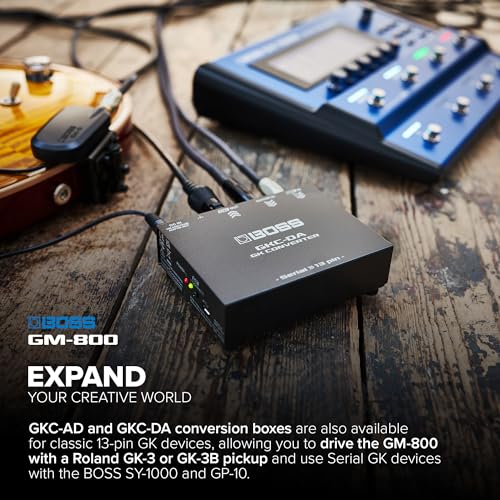 Sintetizador de guitarra BOSS GM-800 | Sofisticado sintetizador de guitarra y bajo con nueva interfaz Serial GK | Generador de sonido ZEN-Core avanzado | Potente proceso mediante Scenes