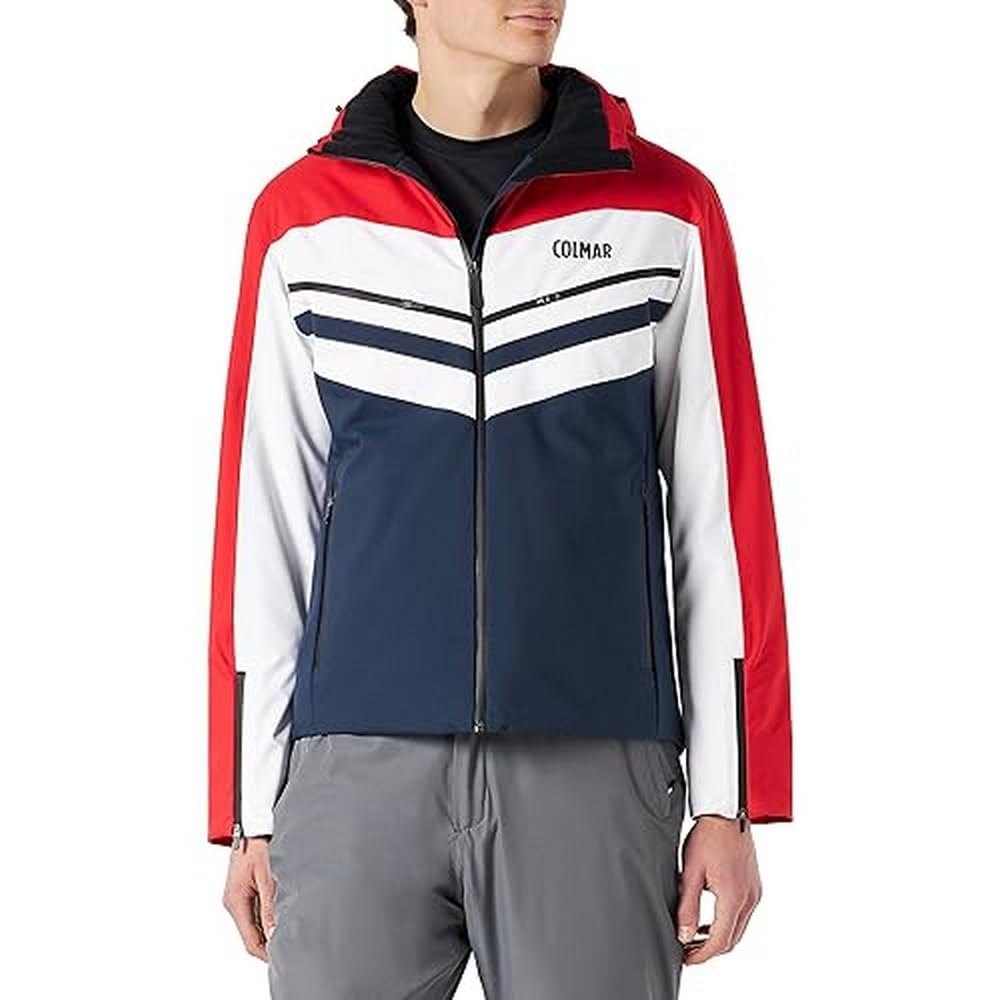 Colmar Skijacke-1385 Chaqueta, Pearl Grey-Savoy-Whi, 56 Hombres