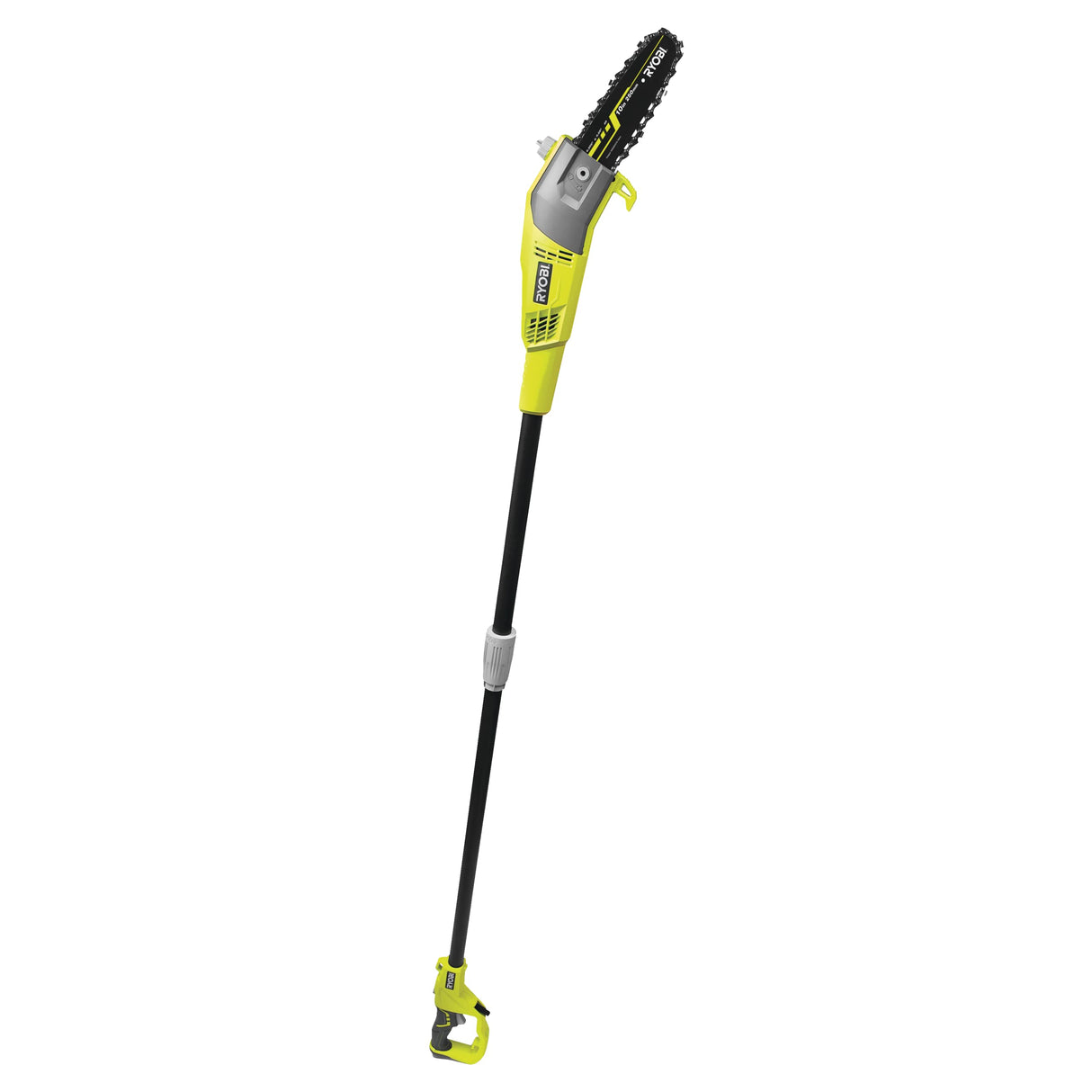 RYOBI - Podadora Eléctrica de Cable 220V, 750W con Pértiga - Longitud Hoja 25cm, Cadena 40 Eslabones para Ramificación, Poda y Trabajos de Largo Alcance - Incluye 1 Arnés, 1 Extensión - RPP755E