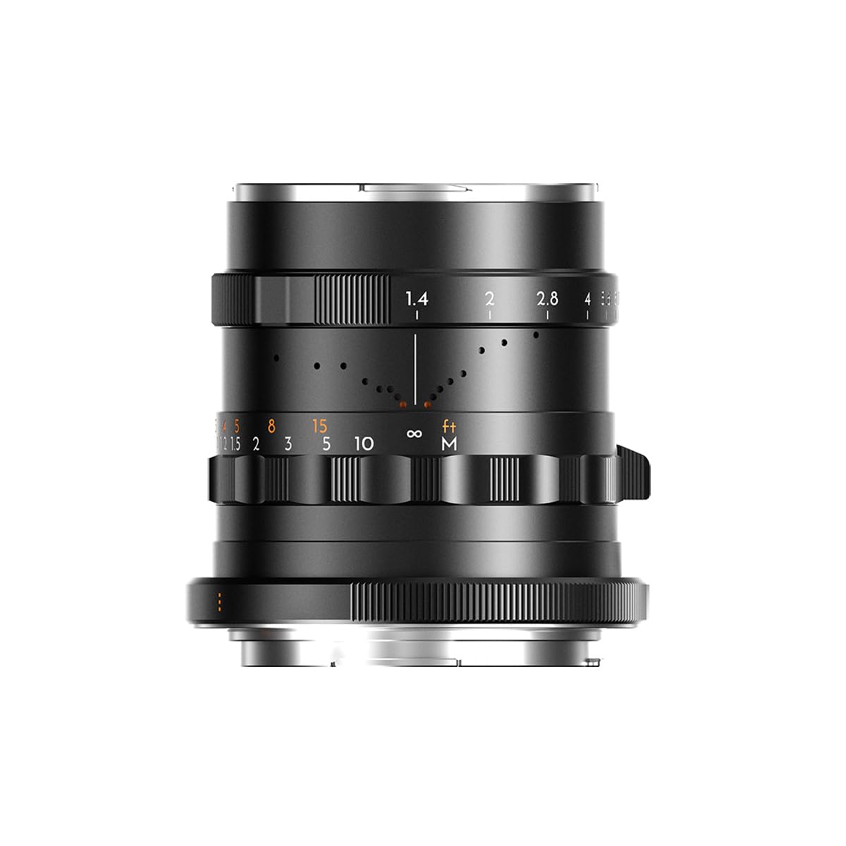 Thypoch Lente de fotografía de fotograma Completo Simera de 28 mm f1.4 para Montura Canon RF, Color Plateado (Negro)