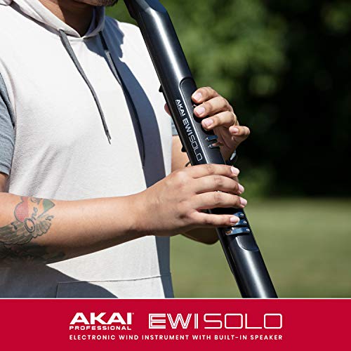 AKAI Professional EWI Solo - instrumento electrónico de viento con altavoz incorporado, batería recargable, 200 sonidos y conectividad MIDI USB