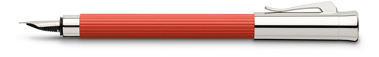 Graf von Faber-Castell Tamitio India Red 141772 - Pluma estilográfica (plumín EF, con caja de regalo y convertidor)