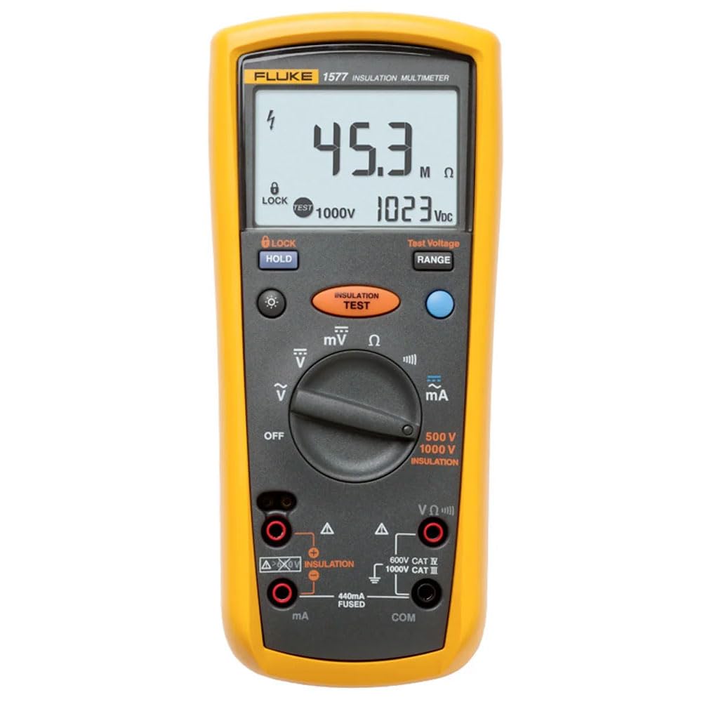 - Insulation Tester 600 Mohm 500 Vdc/1000 Vdc 1000 Vac Trms Ac