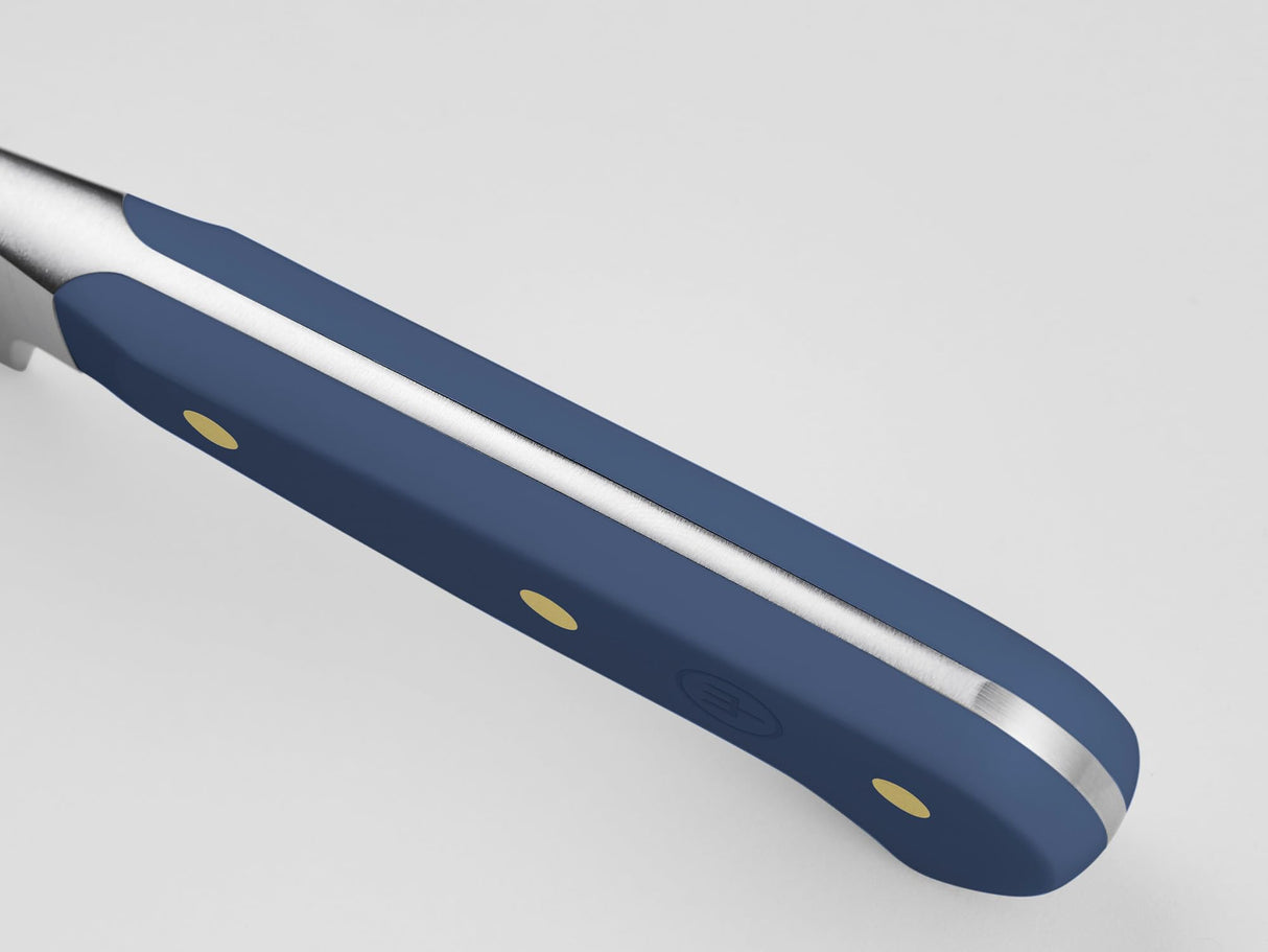 WÜSTHOF Classic cuchillo pan de 23 cm con doble dentado de precisión, Wild Blueberry (Azul)