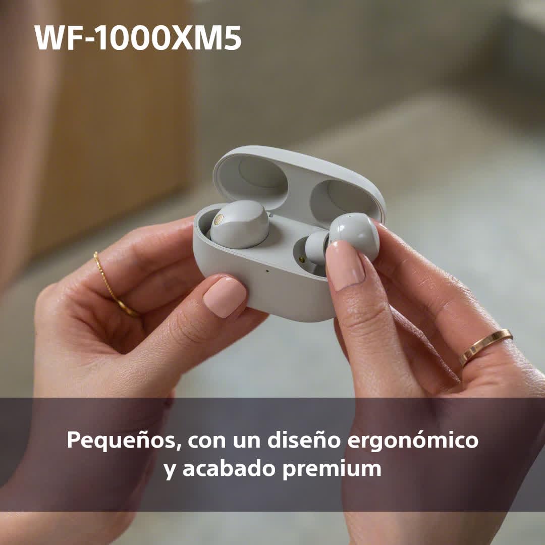 Sony WF-1000XM5 Auriculares In-Ear Inalámbricos, Noise Cancelling, Bluetooth, Micrófono, hasta 24 Horas de Batería, Carga Rápida, IPX4, Alexa y Google Assistant, iOS y Android, Rosa Palo
