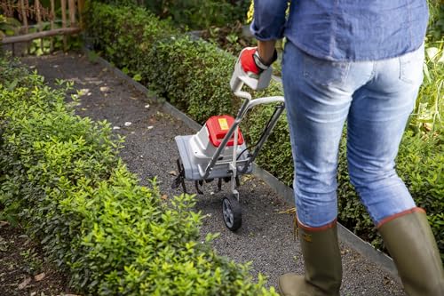 IKRA motoazada eléctrica motocultor IET 1030, Ancho de Trabajo 30cm, Profundidad 20cm, 1080W