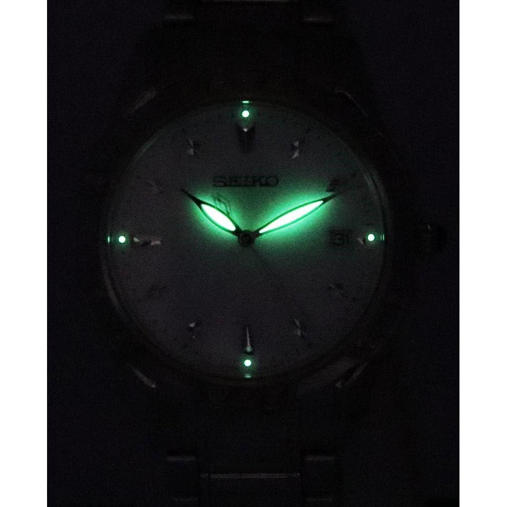 Seiko Reloj Analógico para Mujer de Cuarzo con Correa en Acero Inoxidable SKK727P1