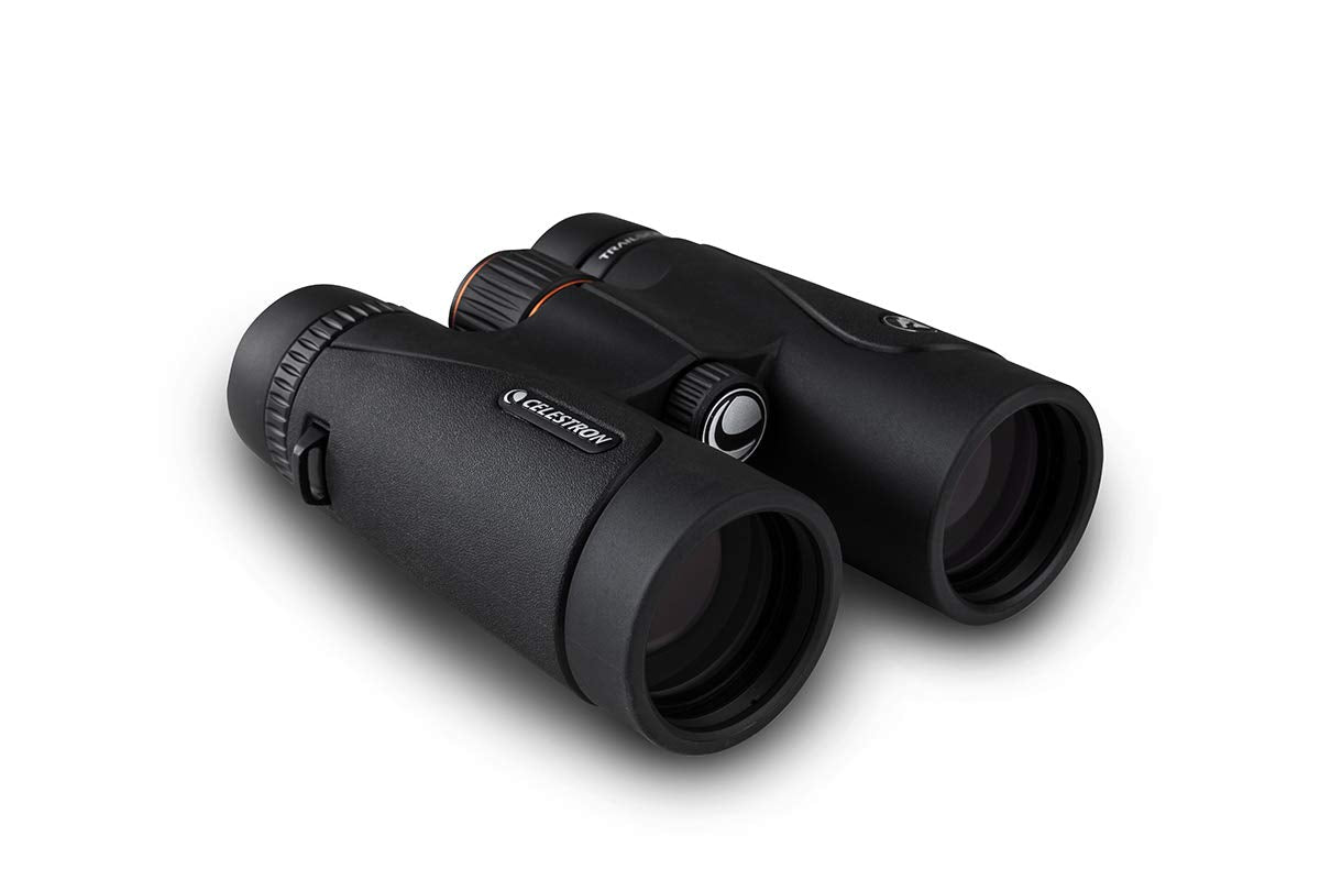 Celestron 71406 TrailSeeker 10x42: prismáticos con prisma BaK-4, negro
