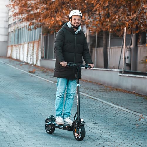 smartGyro Speedway - Patinete Eléctrico de 48V, 800W Pot. Máxima, Batería 13Ah, Autonomía 50 Km, Ruedas de 10 inches Dual Grip, Suspensiones, Triple Frenada, Certificado DGT, Segunda Generación