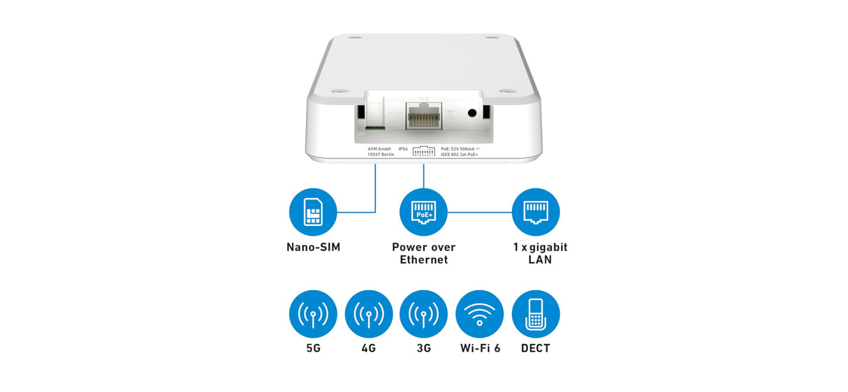 Box Fritz! 6860 5G Router de Red móvil (Fritz Box 6860 5G - DE FH)