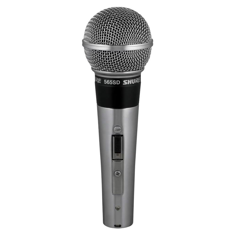 SHURE 565SD - Micrófono dinámico cardioide clásico para voz con interruptor de apagado/endendido (antecesor del SM58)