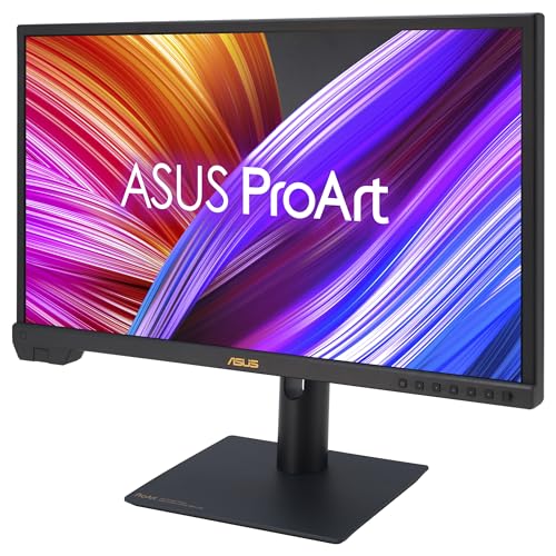 ASUS ProArt Display PA24US - Monitor Profesional de 23,6", IPS, 4K UHD (3840 x 2160), HDR-10, HLG, 99% Adobe RGB, 95% DCI-P3, ΔE < 1, 12G-SDI, USB-C, VESA DisplayHDR 600, Sostenibilidad ecológica