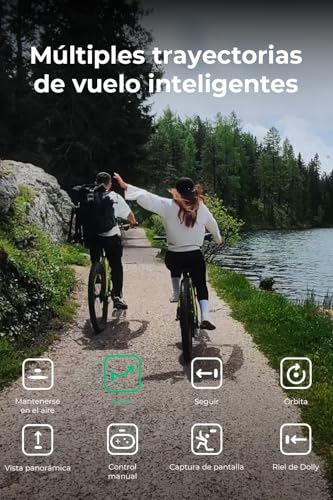 HOVERAir X1 Dron con Cámara, Drone de Bolsillo con Video HDR, Despegue de la Palma, Rutas de Vuelo Inteligentes, Modo Sígueme, Mini Dron con Control Manos Libres, Blanco (Combo)