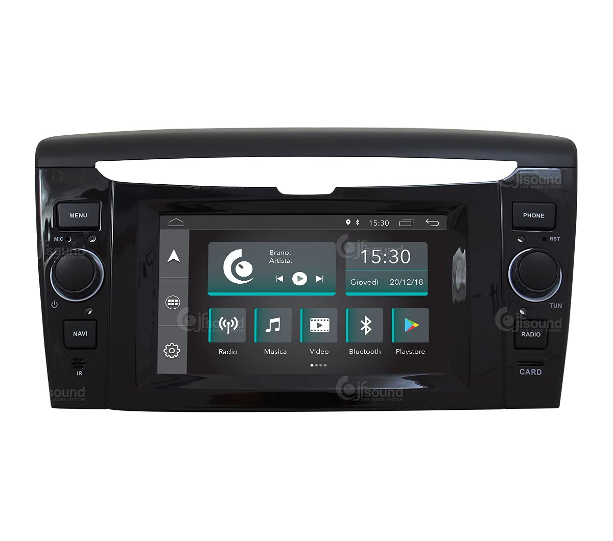 Autorradio de Ajuste Personalizado para Lancia Ypsilon Android GPS Bluetooth WiFi Dab USB Pantalla táctil Full HD 6,2"
