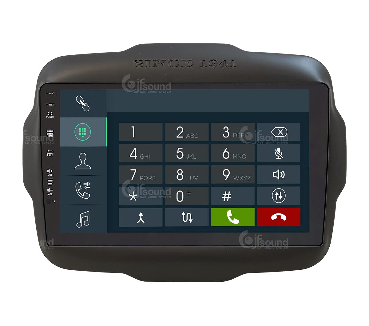 Autorradio de Ajuste Personalizado Compatible con Jeep Renegade Android GPS Bluetooth WiFi Dab USB Pantalla táctil Full HD 9