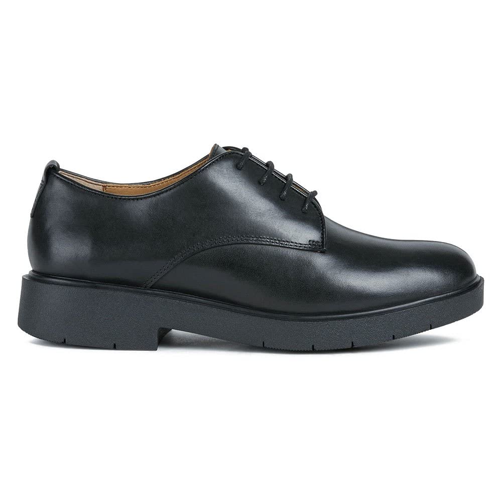 Geox D Spherica Ec1 A, Zapatos para Mujer, Negro (Black), 38.5 EU