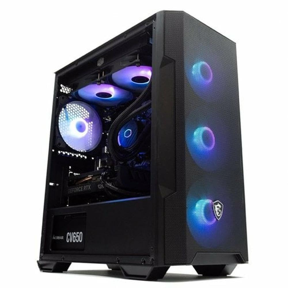 PcCom Ready Pc Gaming Ordenador de Sobremesa AMD Ryzen 5 5600X 3.7GHz / RAM 16GB DDR4 / 1TB SSD M.2 / RTX 4060 8GB GDDR6 NVIDIA/WiFi + Bluetooth/Windows 11 Home