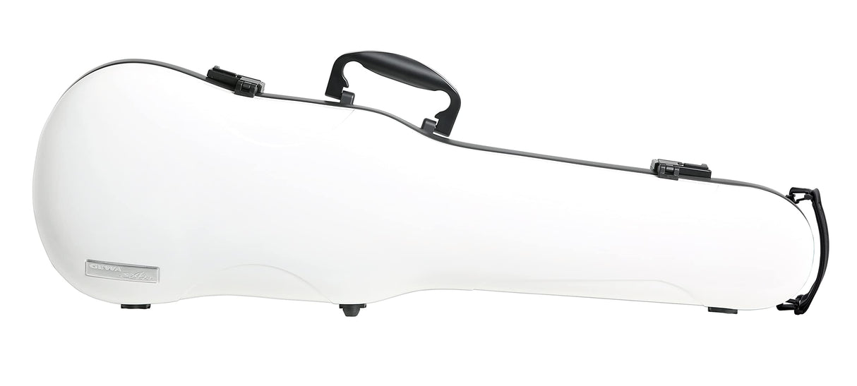 GEWA AIR 1.7 Estuche violín con forma blanco brillante, Made in Germany, con asa lateral