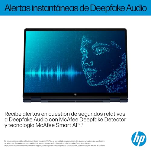 HP Omnibook X Flip - Ordenador portátil Convertible de 14" OLED 3K táctil (Intel Ultra 7-258V EVO, 32GB RAM, 1TB SSD, Intel ARC Graphics, Windows 11, WiFi 7) Silver- Teclado QWERTY Español