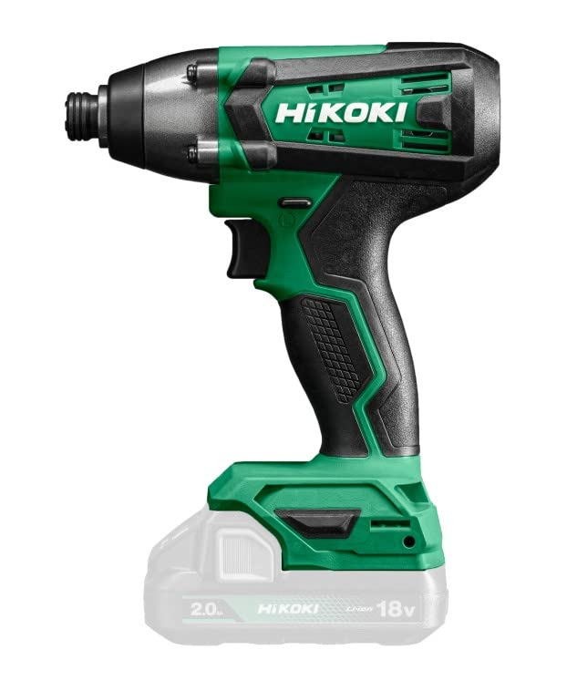 Hikoki Akku Schlagschrauber WH18DFW2Z, 1/4" Werkzeugaufnahme (18V, Max. Festdrehmoment: 150 Nm, Bolzen und Muttern: M6-M14, Brushless, Zubehör Koffer, ohne Akku und Ladegerät)