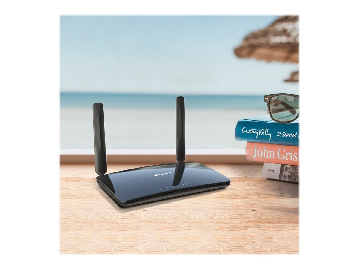TP-Link Archer MR400 - Router 4G LTE WiFi (Cat 4), AC1200 Doble Banda, MicroSim, Antenas Desmontables, Puertos Ethernet WAN/LAN, fácil configuración, Compatible con Todos los operadore