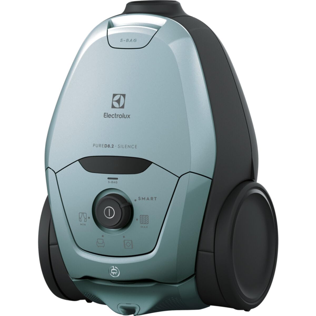 ELECTROLUX Pure D8, Aspirador de Trineo con Bolsa, Ultra silencioso, 57dB, Potencia automática Inteligente, Mango ergonómico, Ligero, 55% de Materiales reciclados, PD82-4MB, Azul Cielo