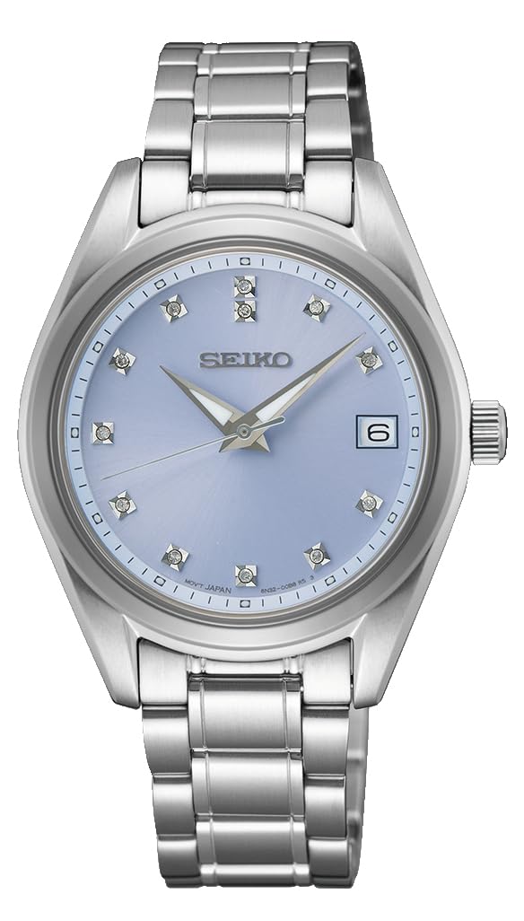 Seiko Reloj Analógico para Mujeres de Cuarzo con Correa en Acero Inoxidable SUR581P1
